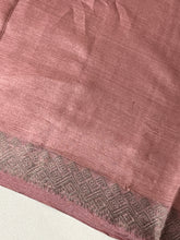 Geometric Patterned Tussar Saree | YNG419