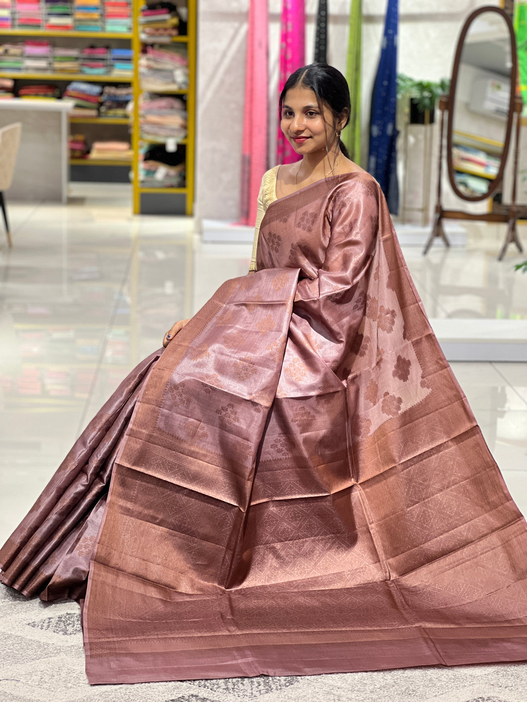 Thread Woven Tussar Saree | YNG423