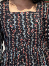 Block Printed Cotton A-Line Kurta | DNT333