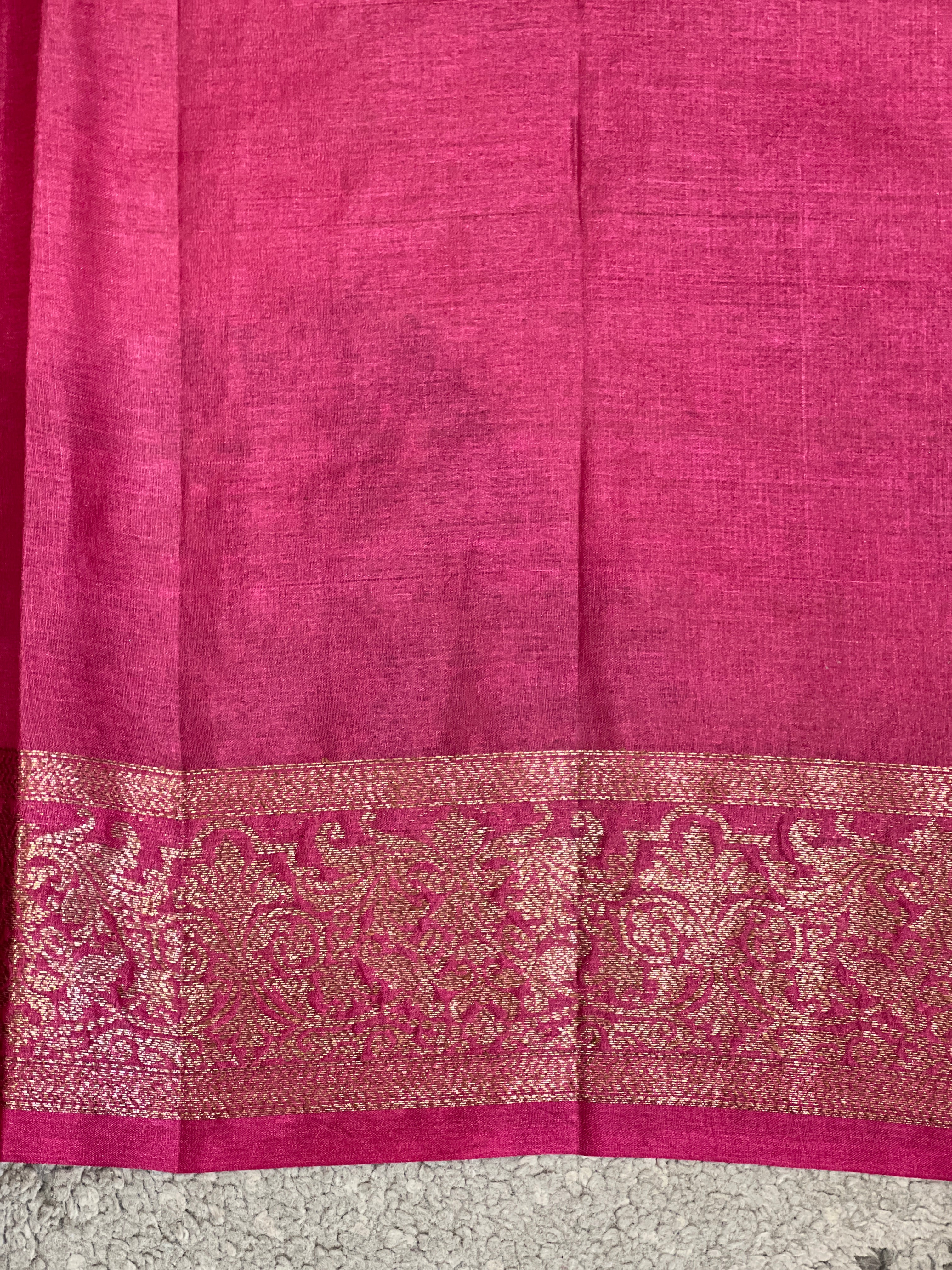 Floral Pattern Banarasi Tussar Saree | GA101