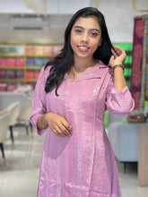 Machine Embroidered Shimmer Georgette Kurta | DNT330