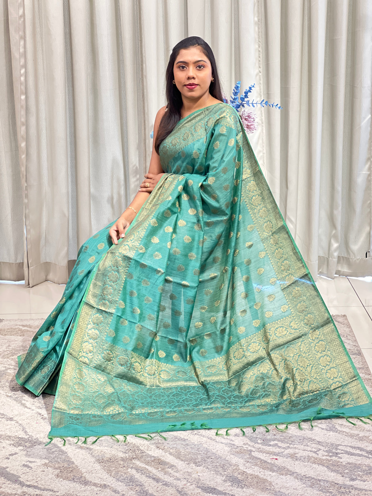 Buta Pattern Chanderi Saree | AHD2005