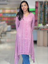 Machine Embroidered Shimmer Georgette Kurta | DNT330