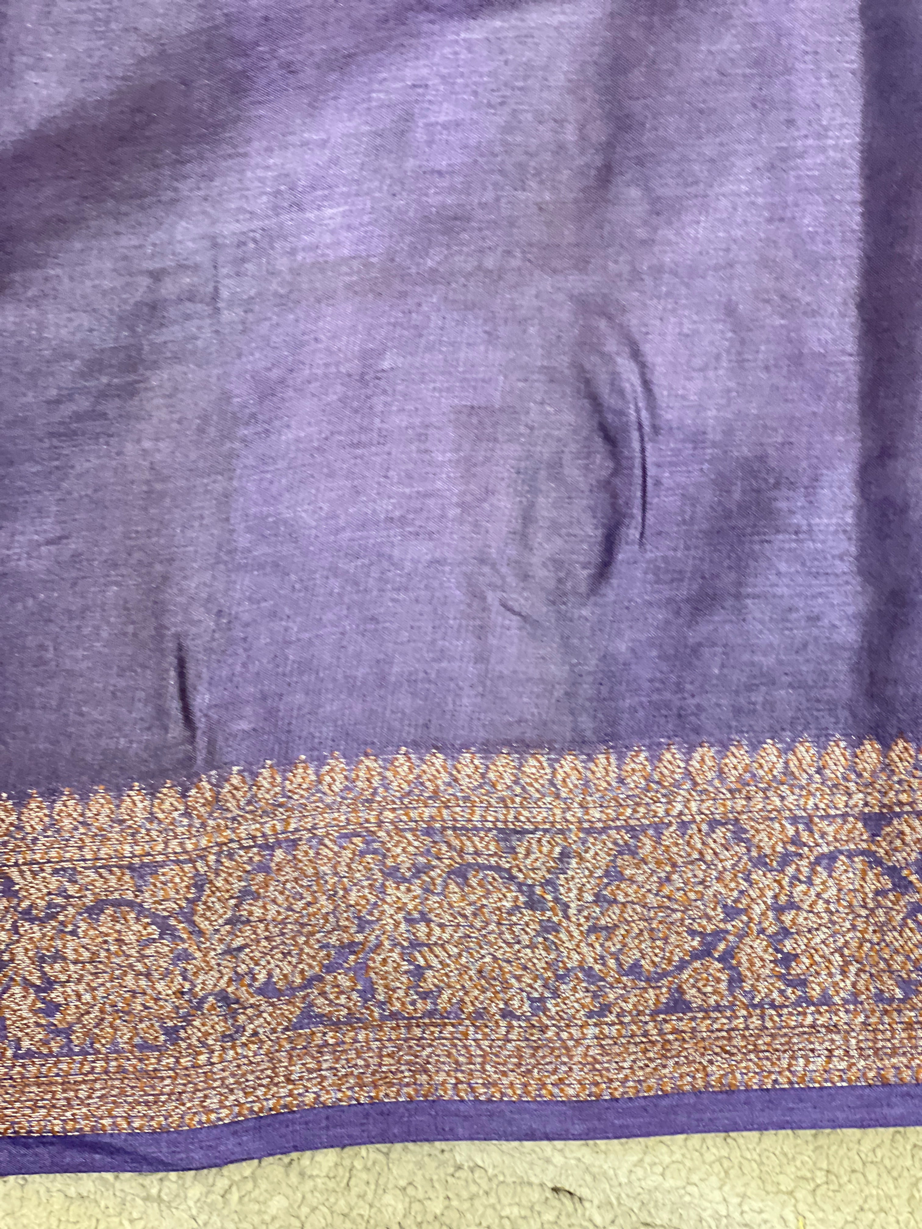 Buta Woven Pattern Banarasi Tussar Saree | ZSS138