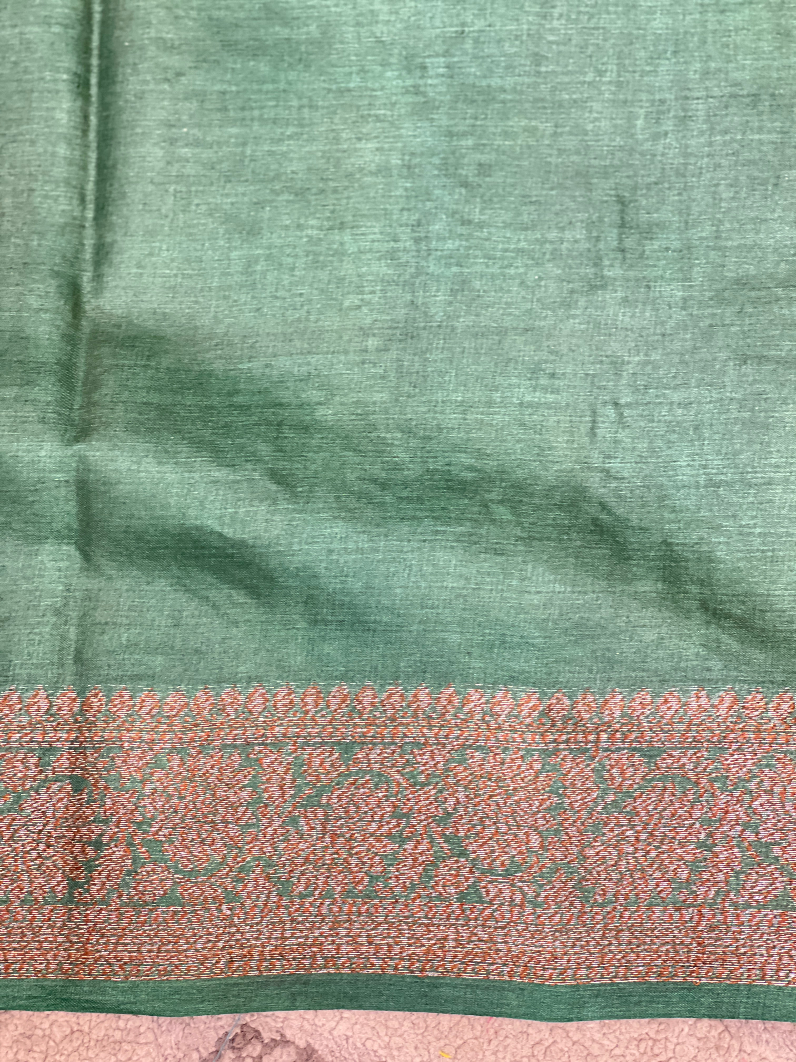 Buta Woven Pattern Banarasi Tussar Saree | ZSS134