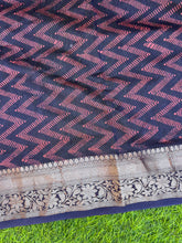 Stripe Pattern & Banarasi Weaved Border Chanderi Saree | YNG226