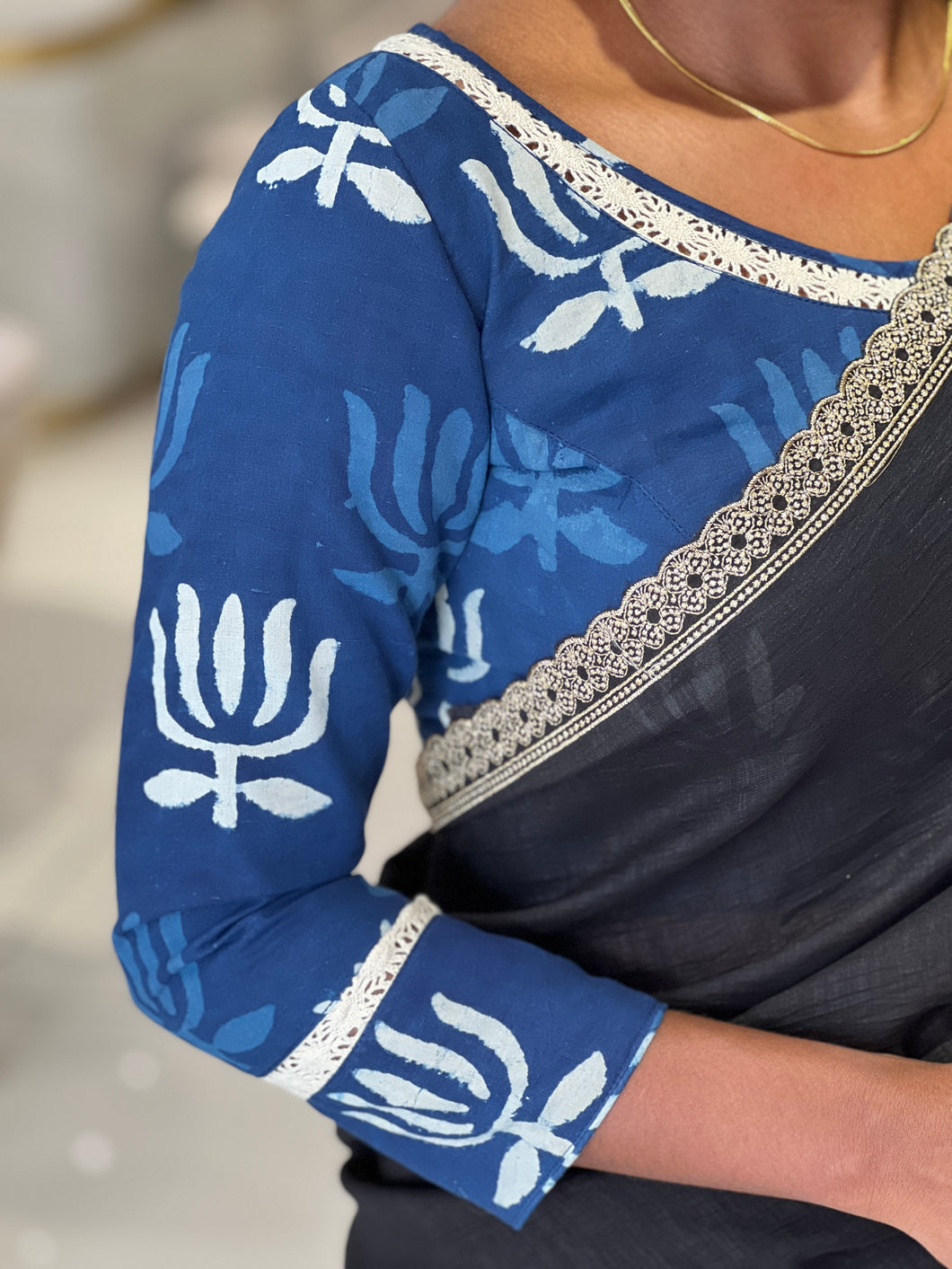 Block Printed Cotton Stitched Blouse | IT174
