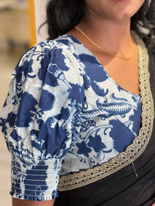 Printed Cotton Stitched Blouse | IT146