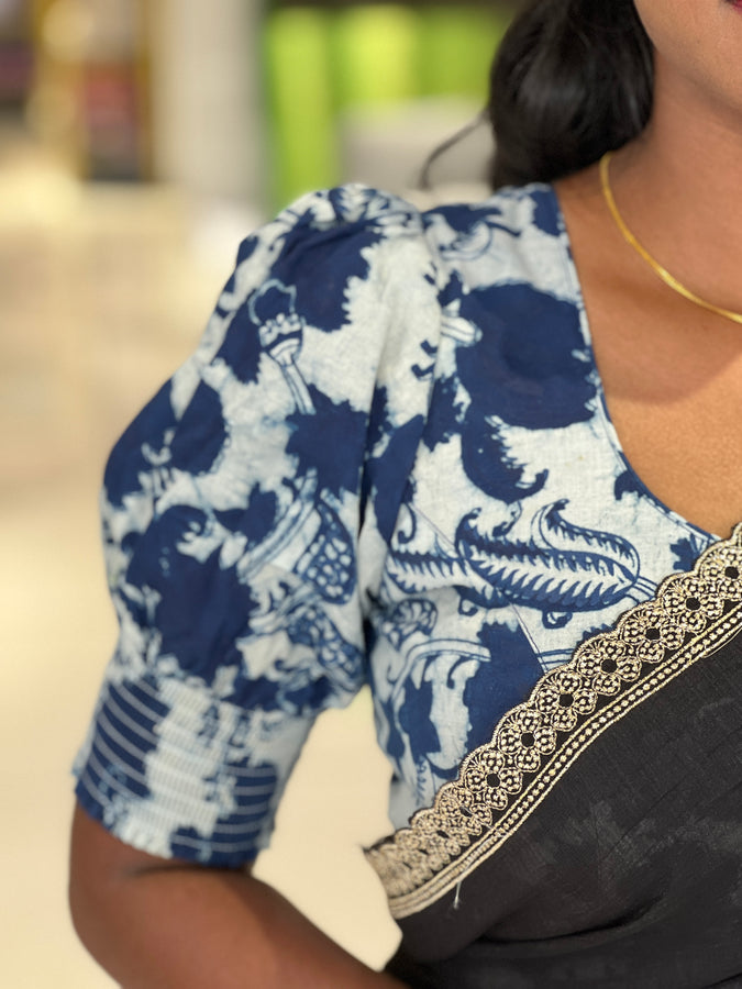 Printed Cotton Stitched Blouse | IT146