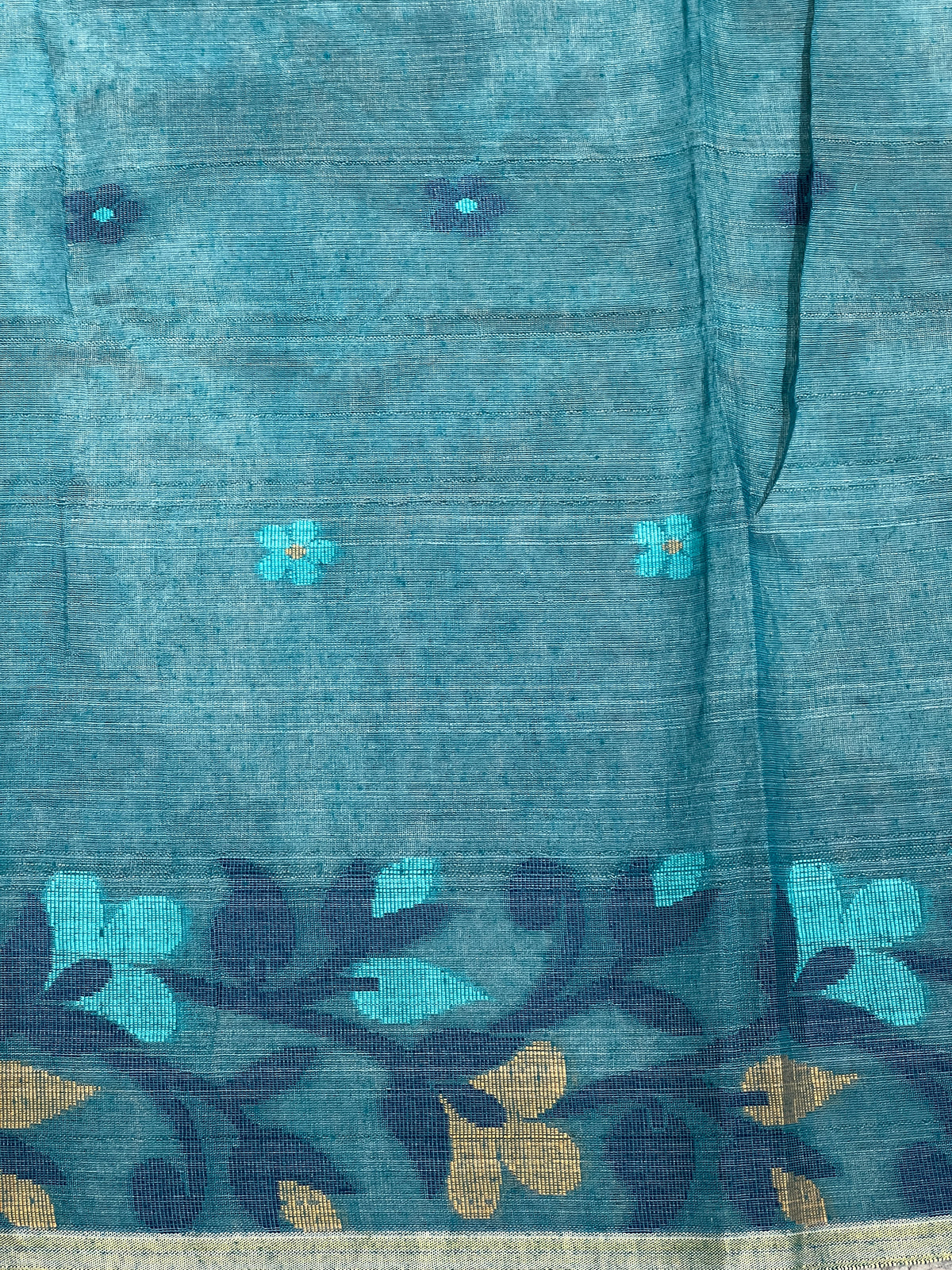 Jamdani Woven Pattern  Chanderi Finish Saree | AHD1965