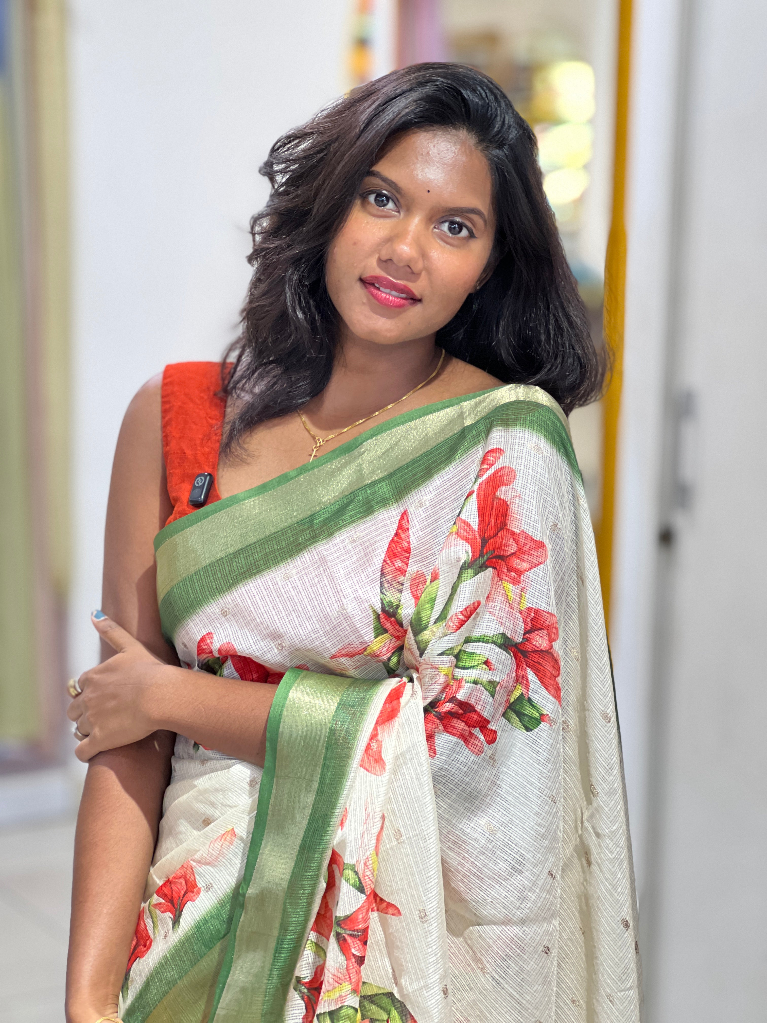 Buta Weaving Pattern Kerala Silky Kota Saree |HT298