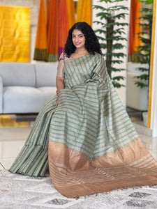 Kesiya Weaving Tussar Finish Saree | DLS270