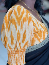 Ikat Weaving Patterned Cotton Stitched Blouse | IT149