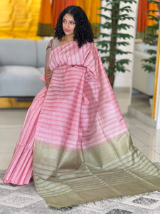 Kesiya Weaving Tussar Finish Saree | DLS269