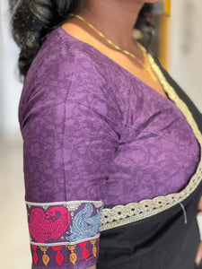Digital Printed Semi Silk Stitched Blouse | IT151