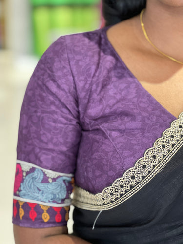 Digital Printed Semi Silk Stitched Blouse | IT151