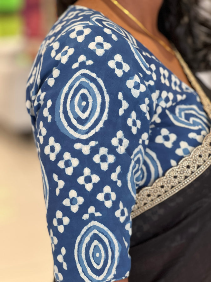 Block Printed Cotton Stitched Blouse | IT142