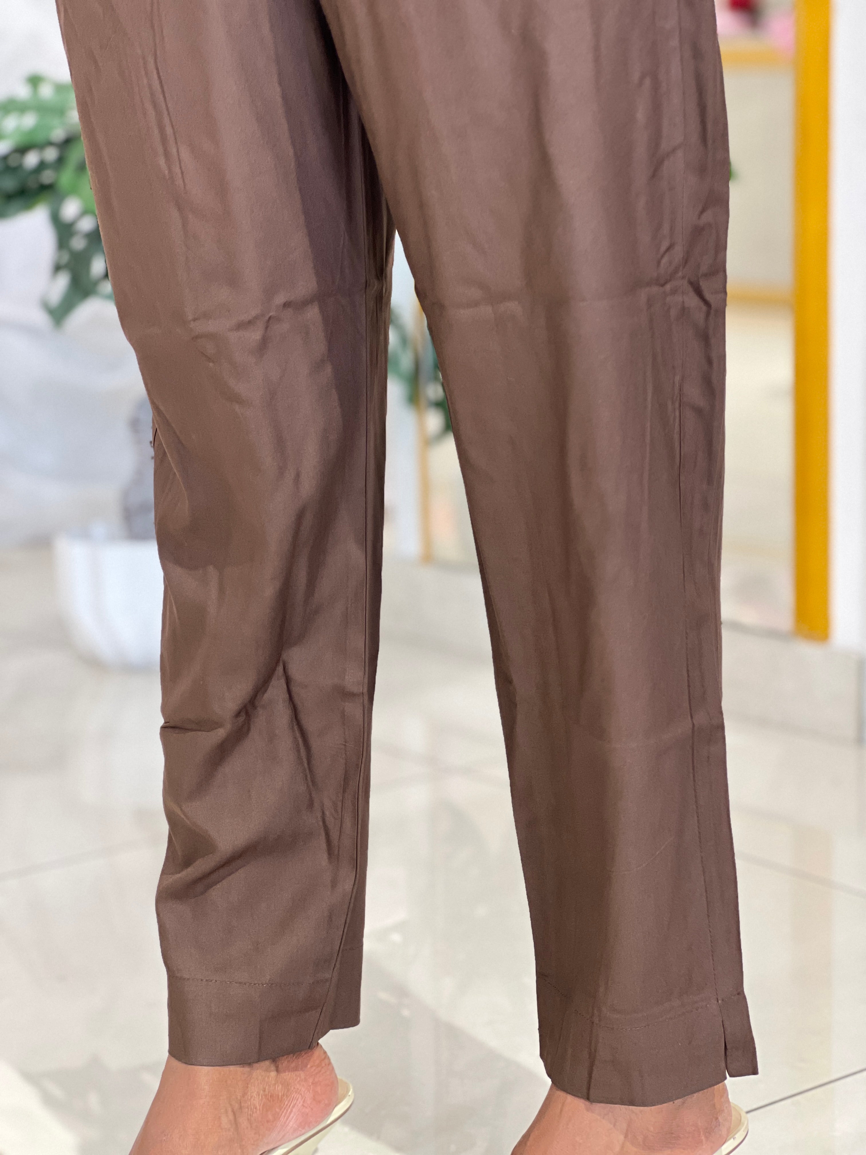 Solid Straight Fit Cotton Bottom |VSI188