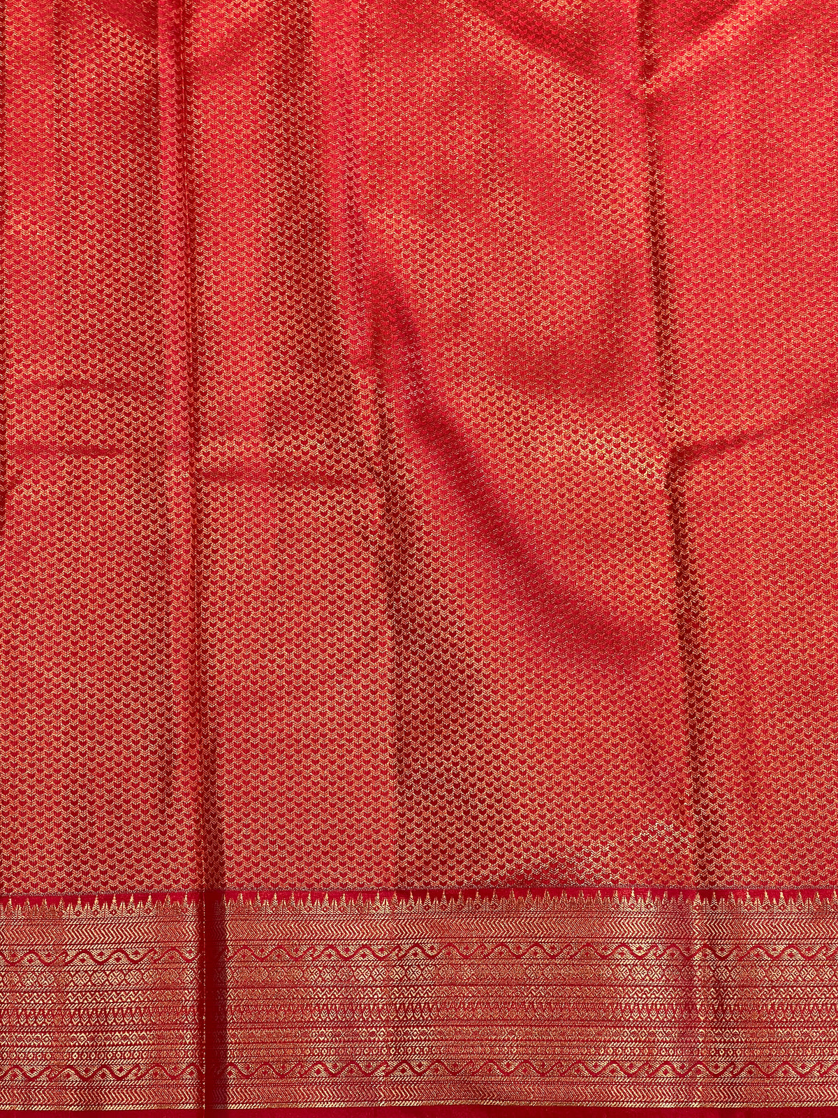Golden Zari Woven Semi Silk Saree |  AHD1941