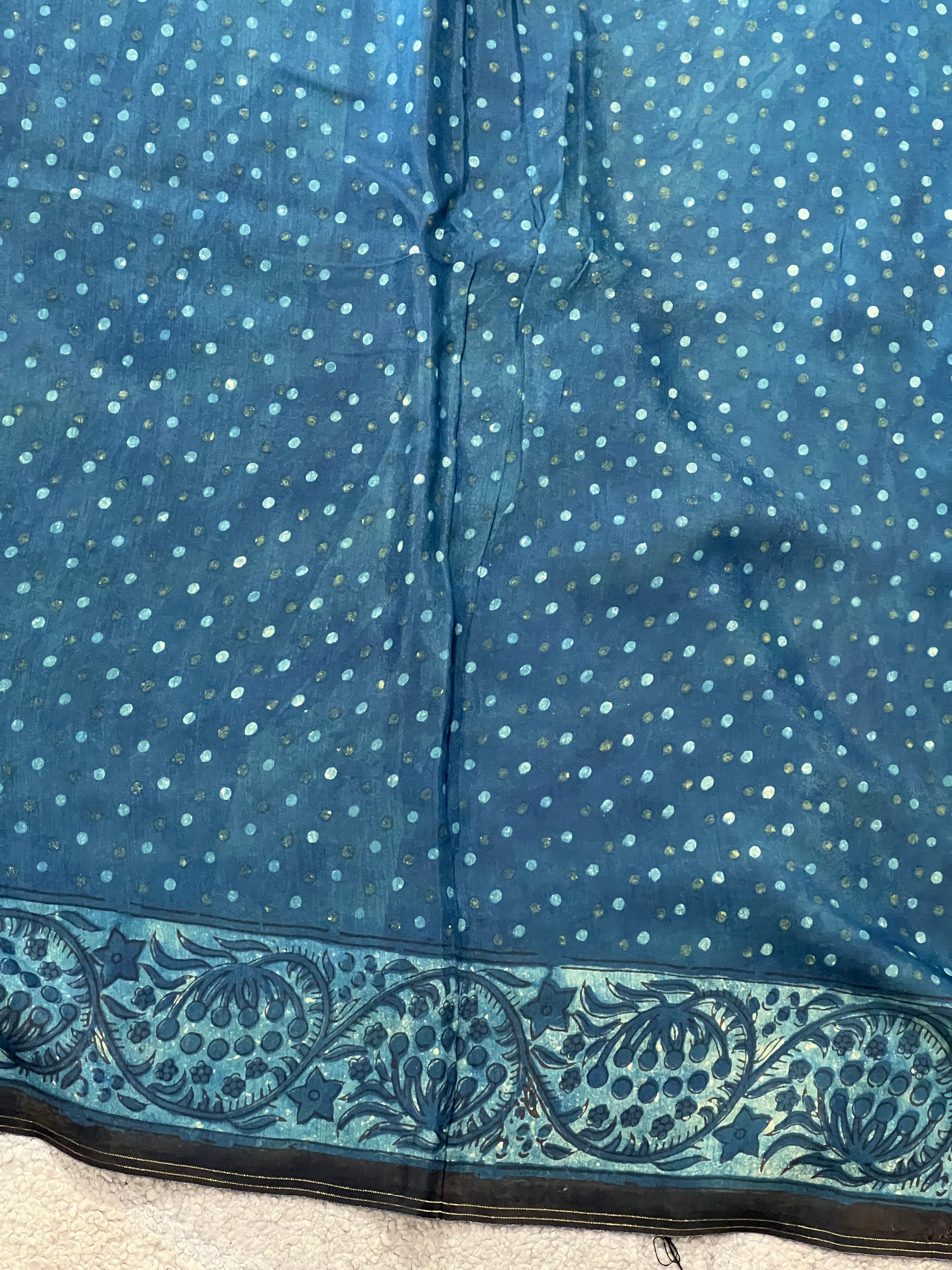 Screen Printed Chanderi Saree | SGA113