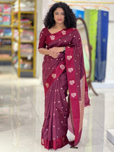 Buta Weaved Chanderi Finish Saree | NN137