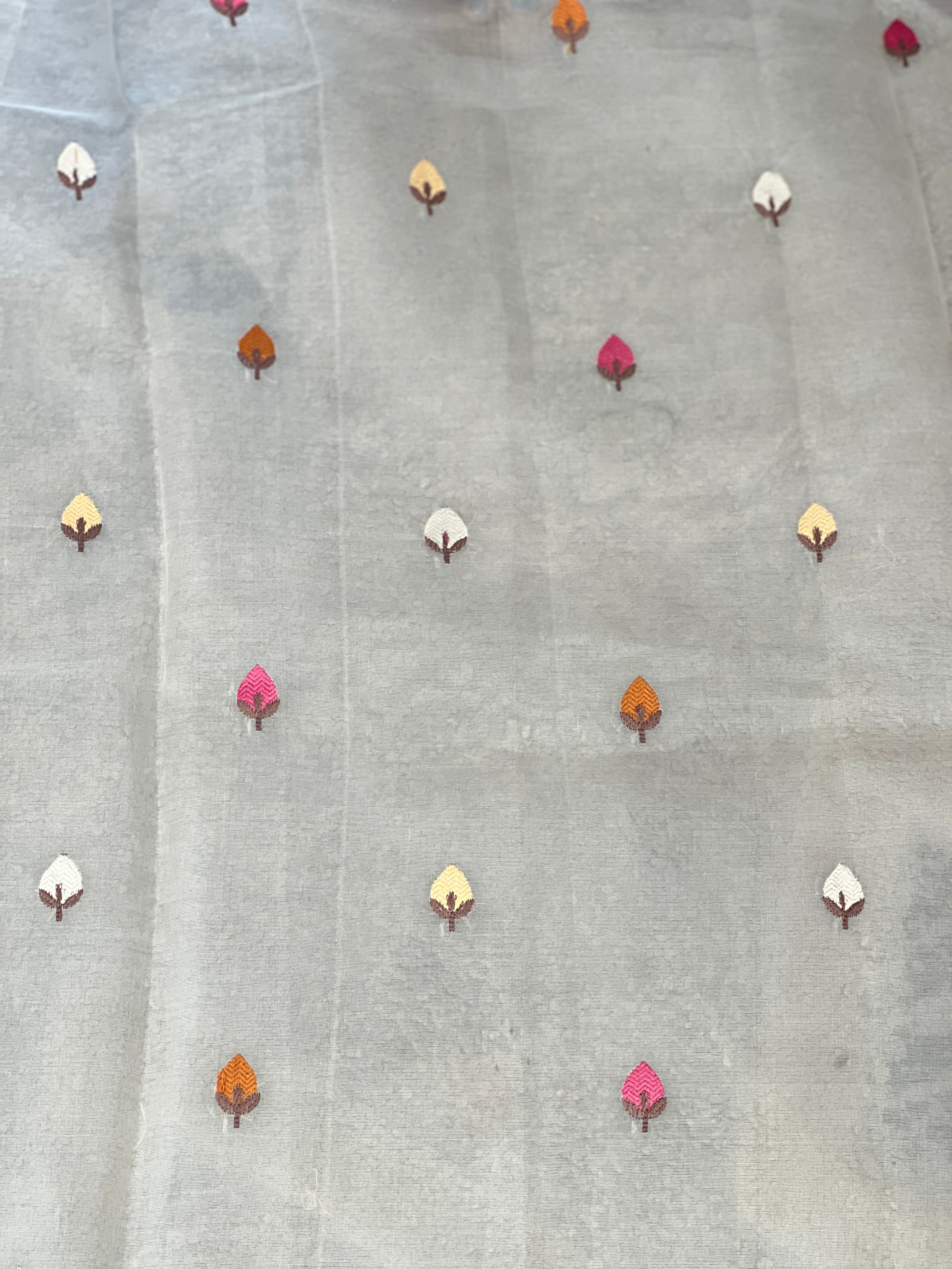 Scattered Buta Detailed Pure Chanderi Saree | RGD877R