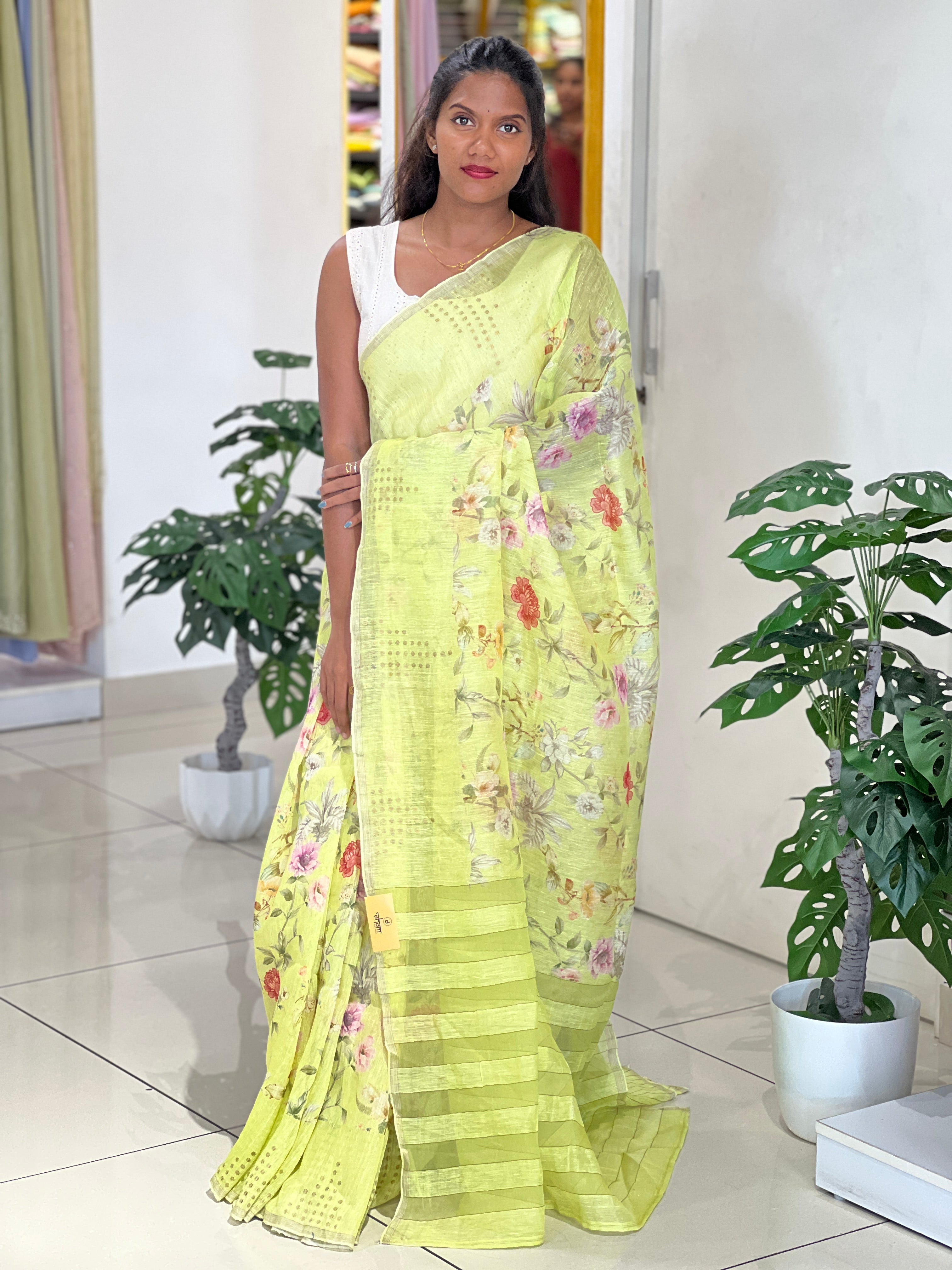 Digital Printed Geecha Tussar Saree | RGD754