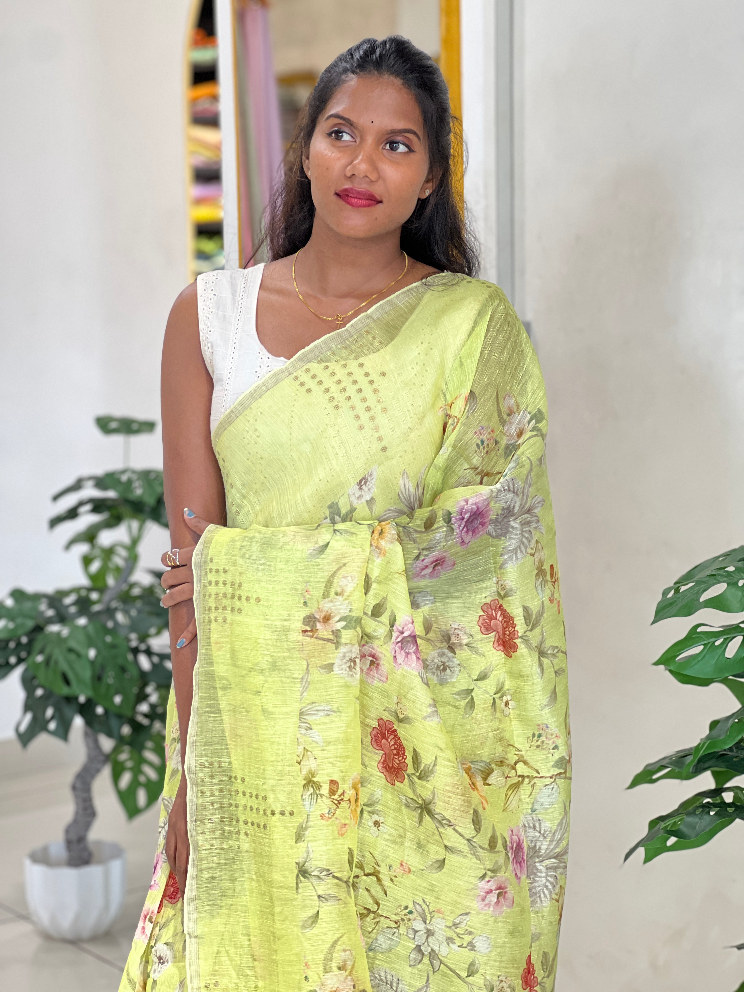 Digital Printed Geecha Tussar Saree | RGD754