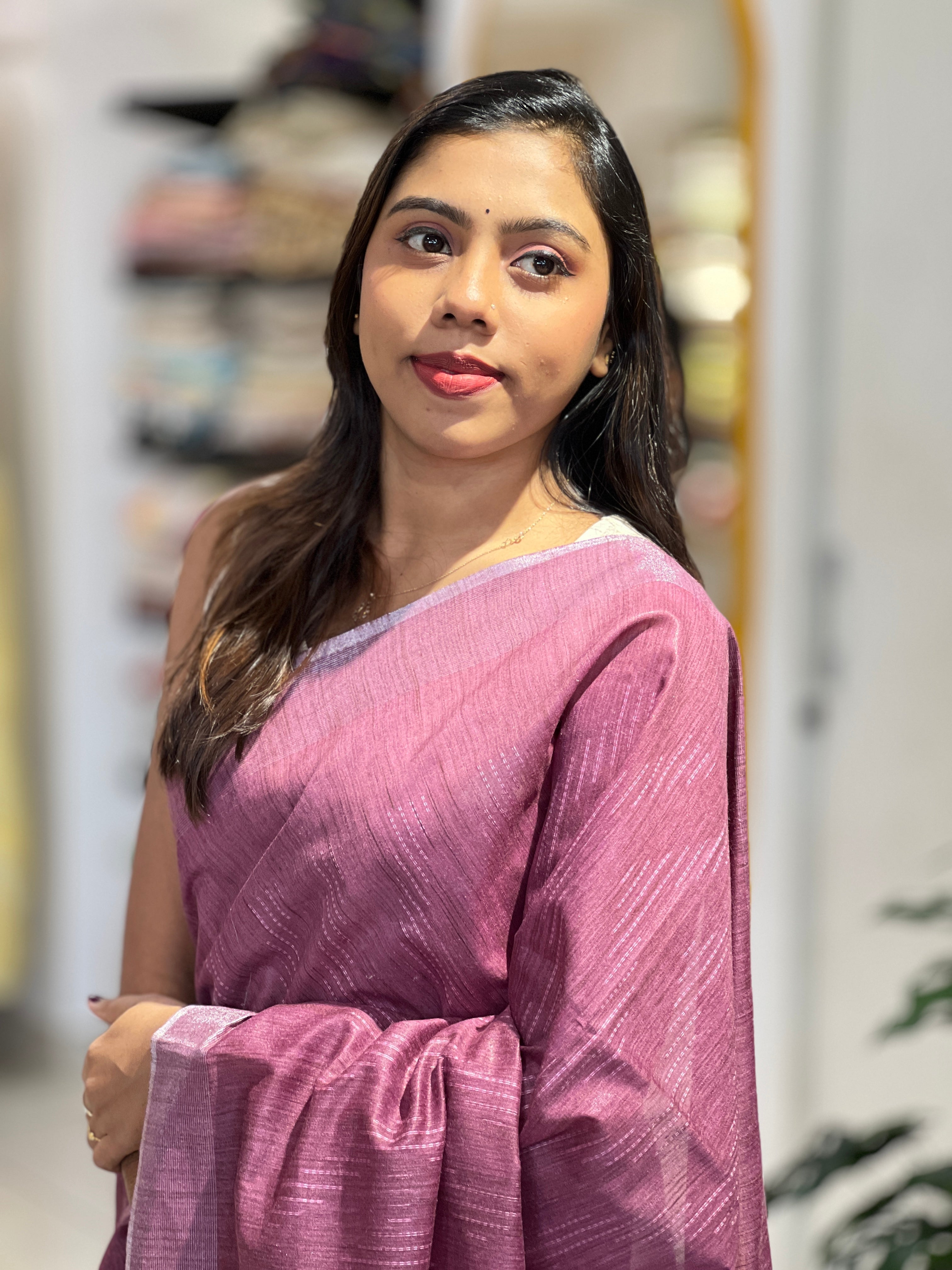 Thread Woven Semi Tussar Saree | PF1137