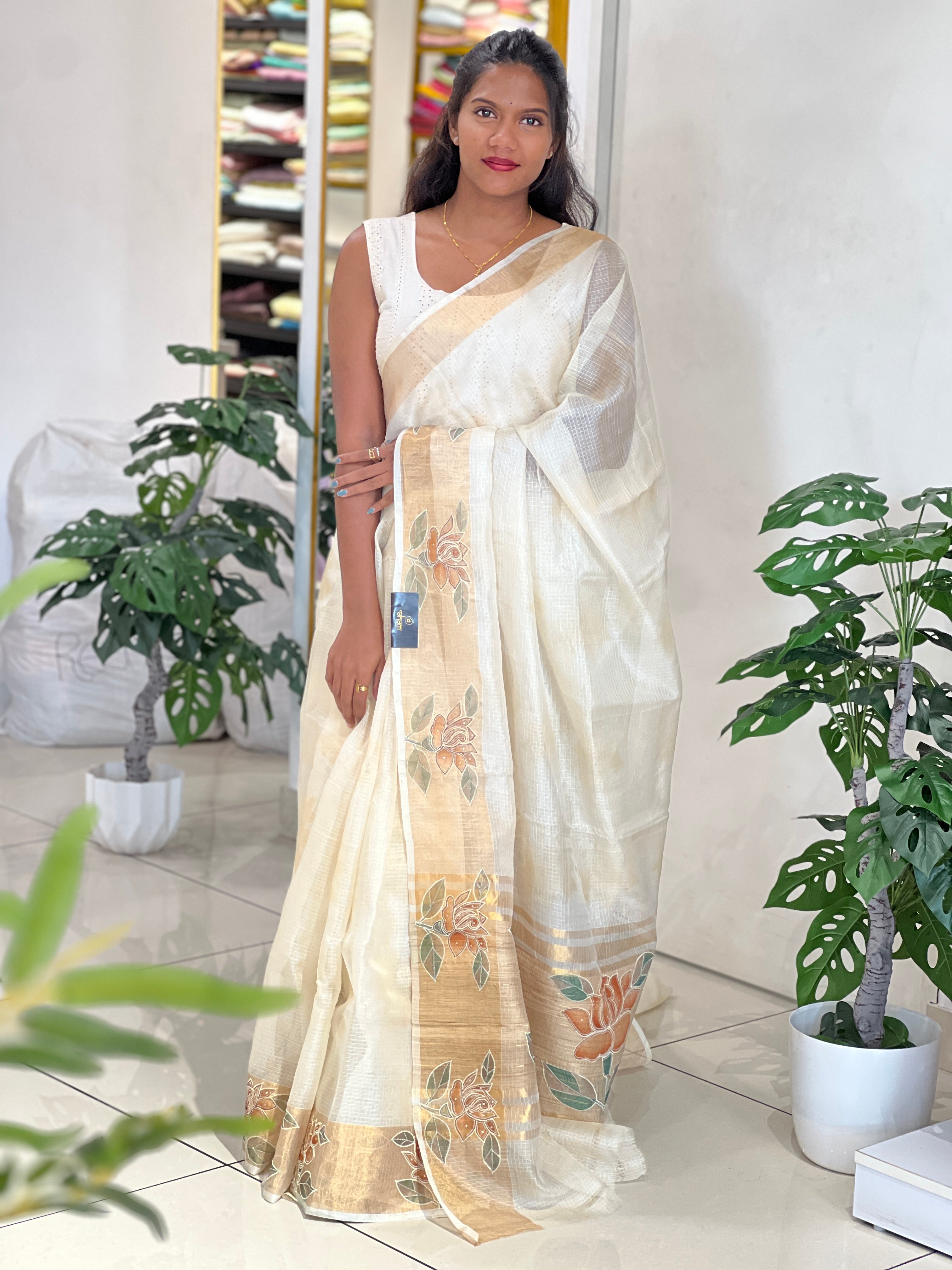 Digital Printed Silky Kota Saree | SBS1364