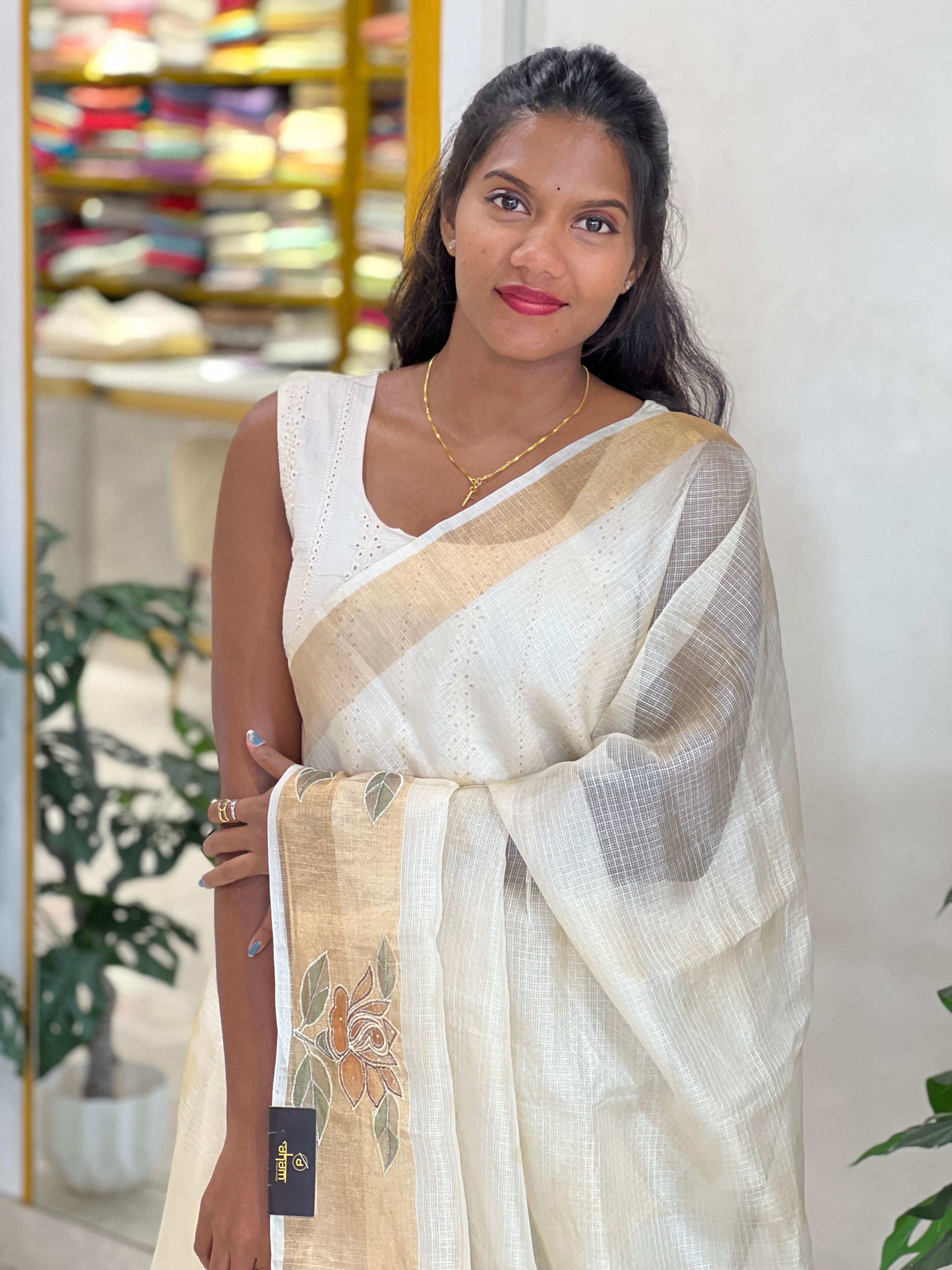 Digital Printed Silky Kota Saree | SBS1364