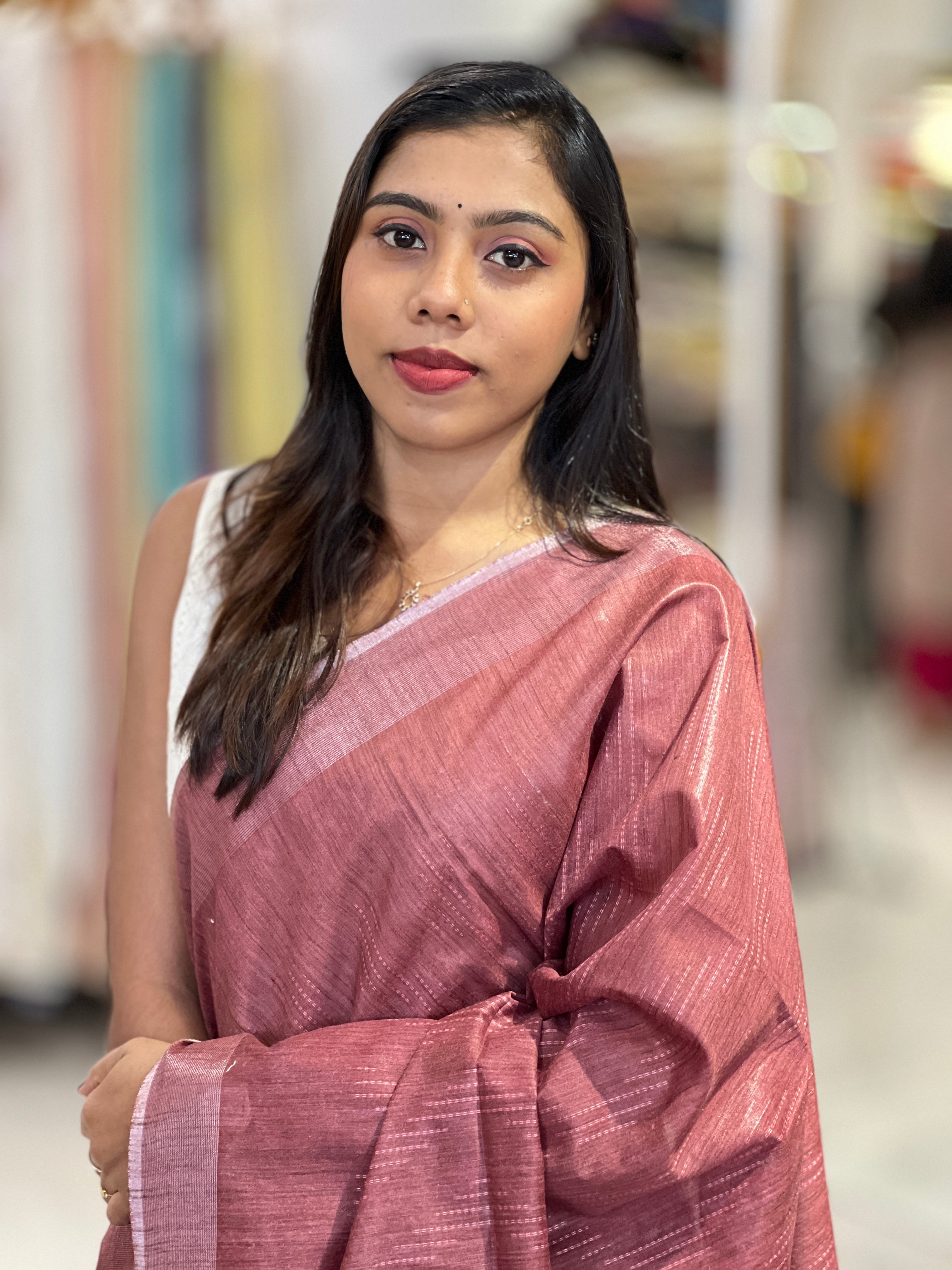 Thread Woven Semi Tussar Saree | PF1133