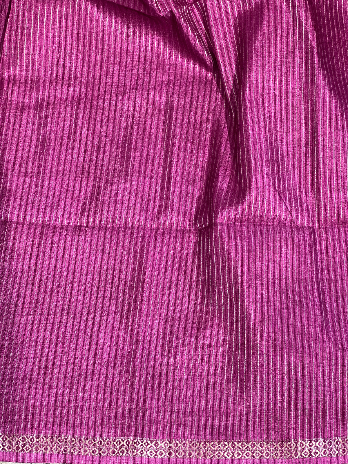Thin Zari Border Pattern Semi Tussar Saree | ASH101