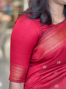 Zari Weaved Raw Silk Saree | NHH332