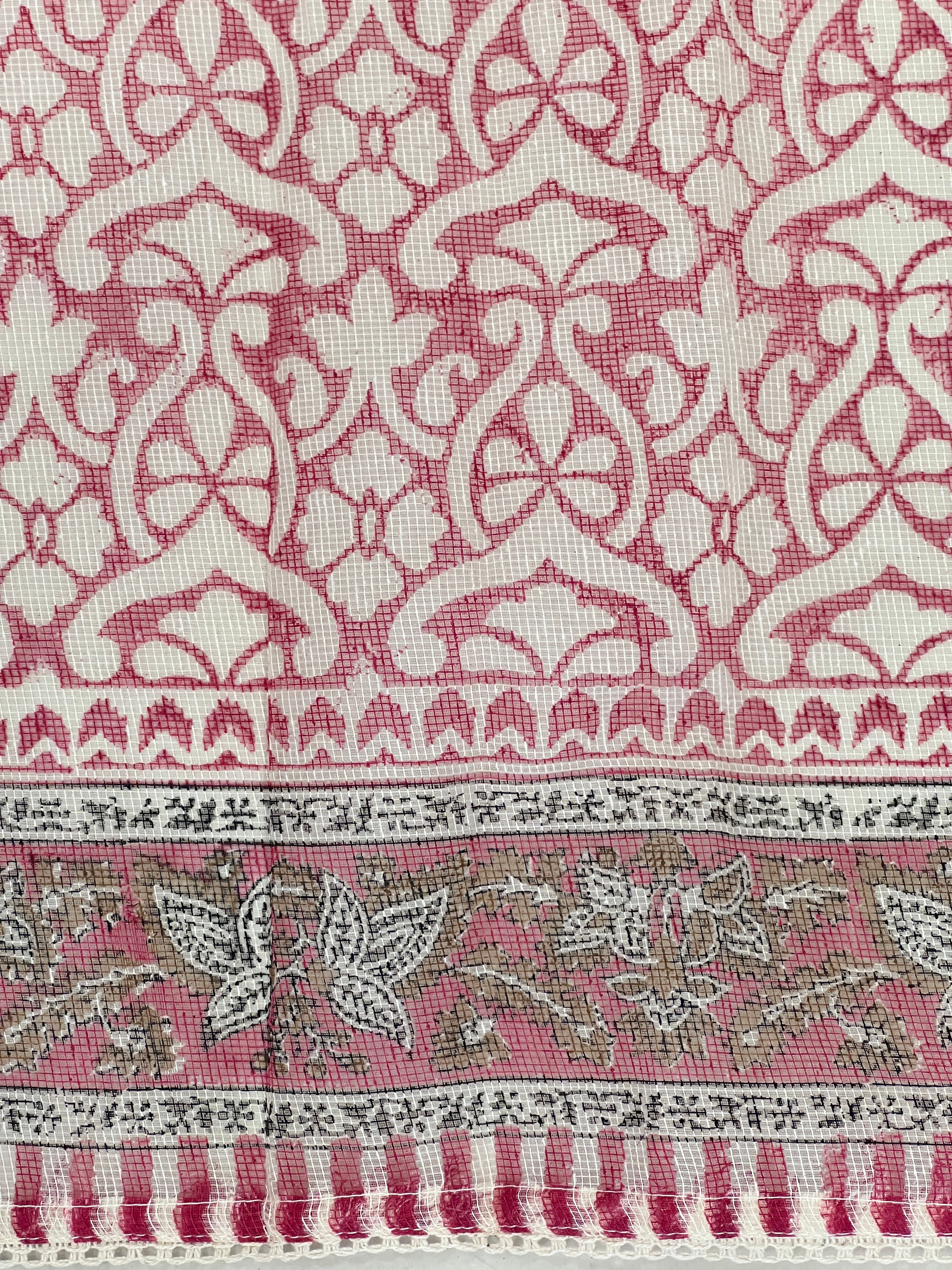 Floral Embroidery Tepchi Kota Saree | PF1182