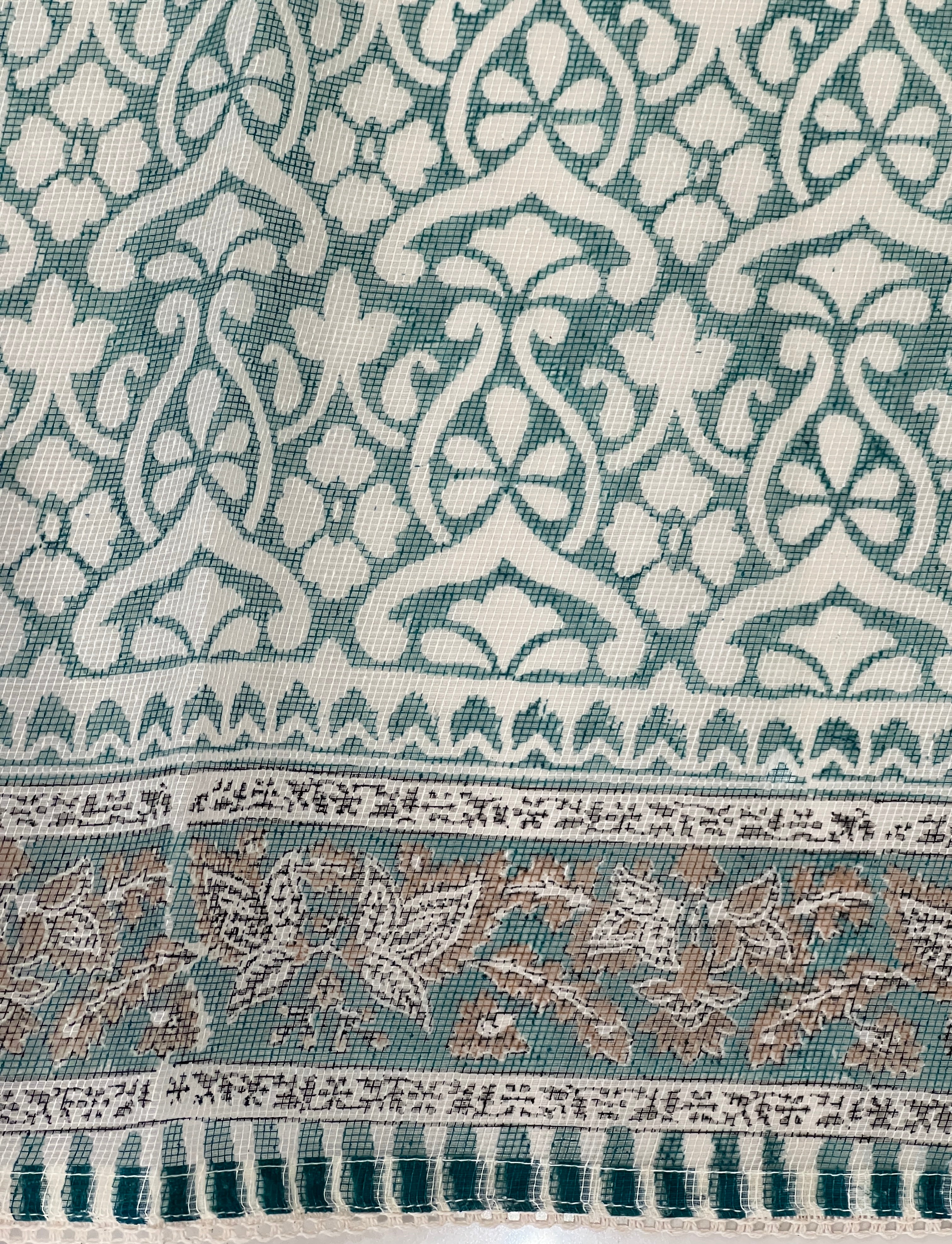 Floral Embroidery Tepchi Kota Saree | PF1181