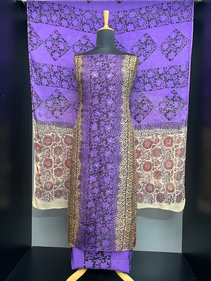 Printed Nalgonda Mirror Detailed Kota Salwar Set | SF1231