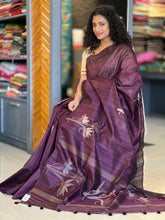 Jamdani Weaving Geecha Tussar Saree | YNG349
