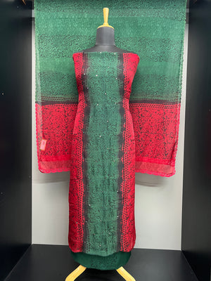 Screen Printed Organza Salwar Set | SF1256