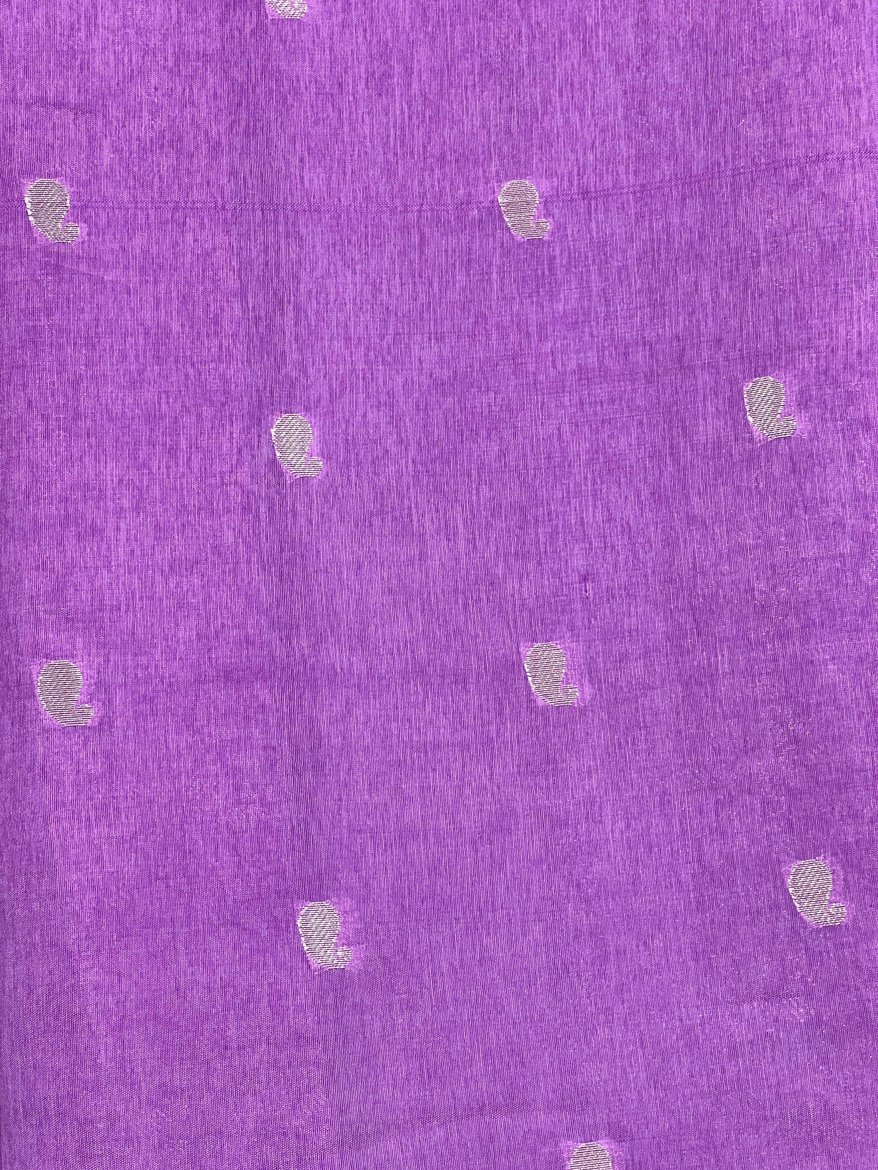 Paisley Patterned Chanderi Finish Saree | NN144