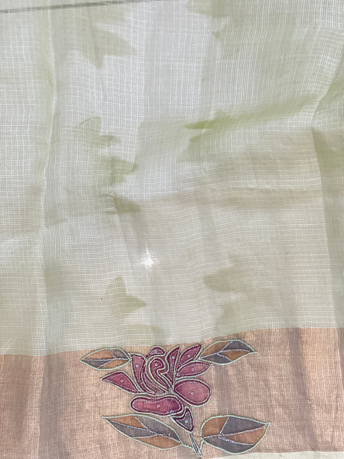 Digital Printed Tussar Silky Kota Saree | SBS1473