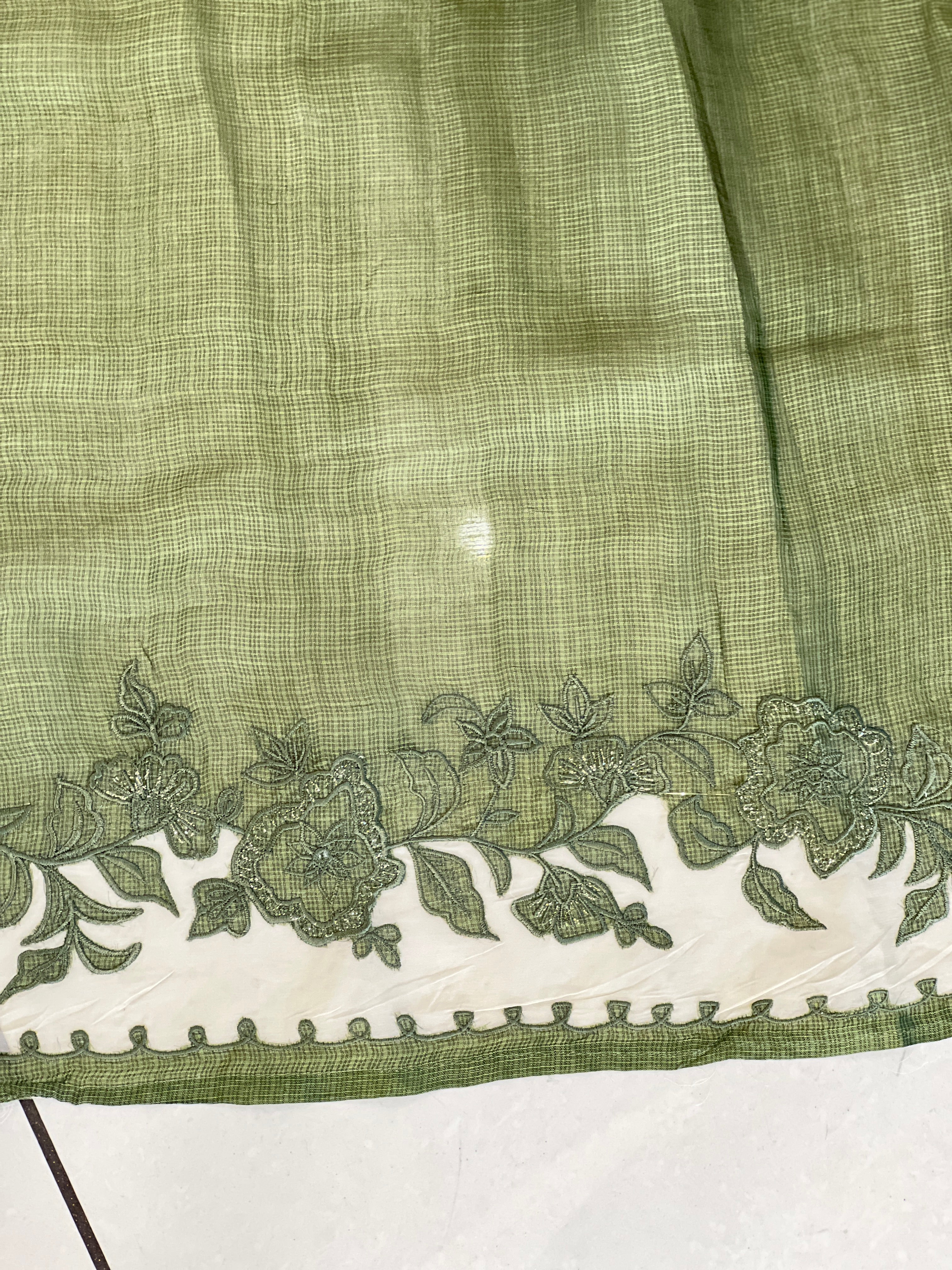 Patchwork Detailed Silky Kota Saree | SBS1367