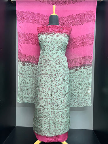 Print With Nalgonda Mirror Detailed Organza Salwar Set | SF1239