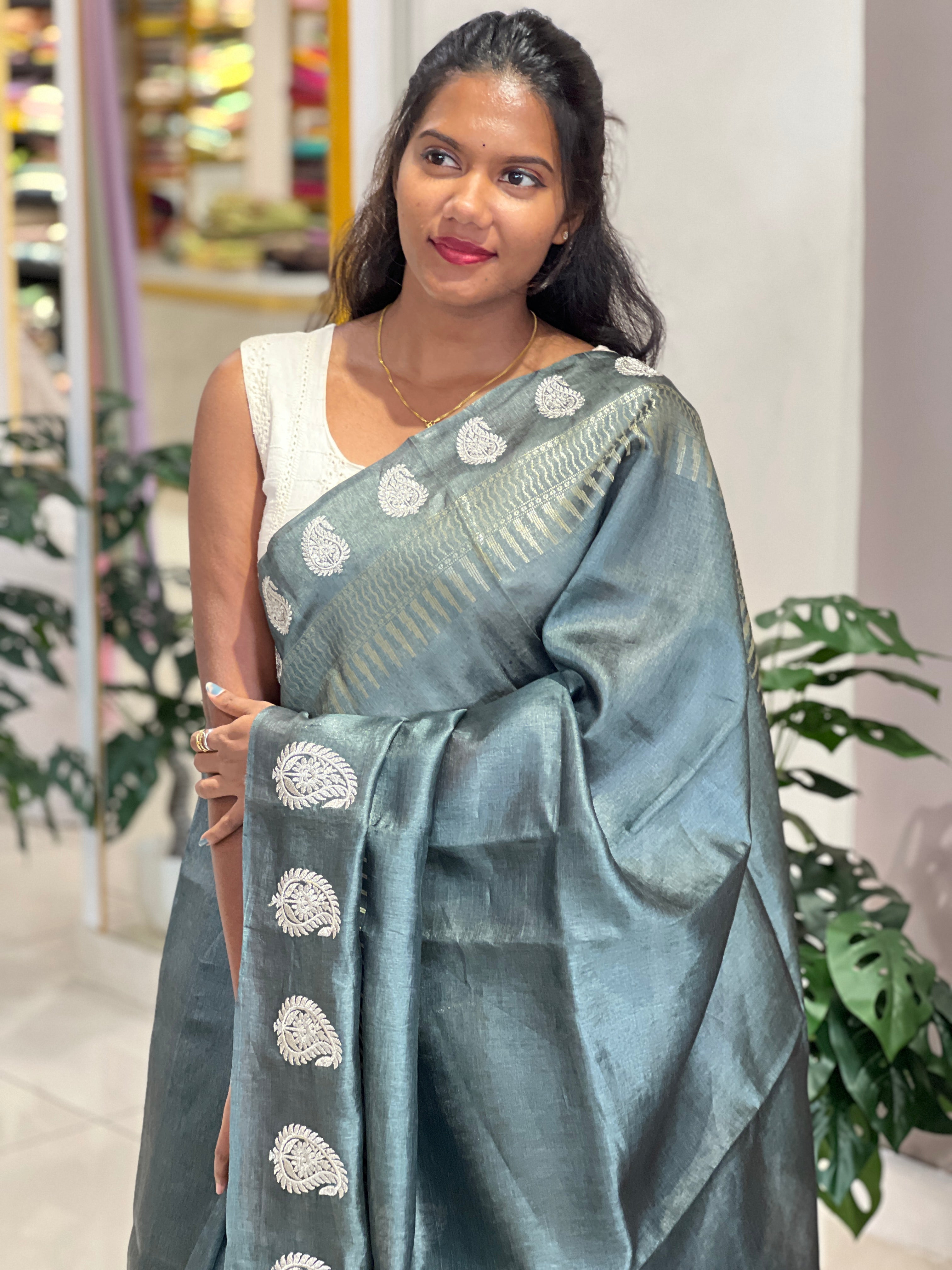 Double Border Detailed pure Tussar Saree | RGD892R