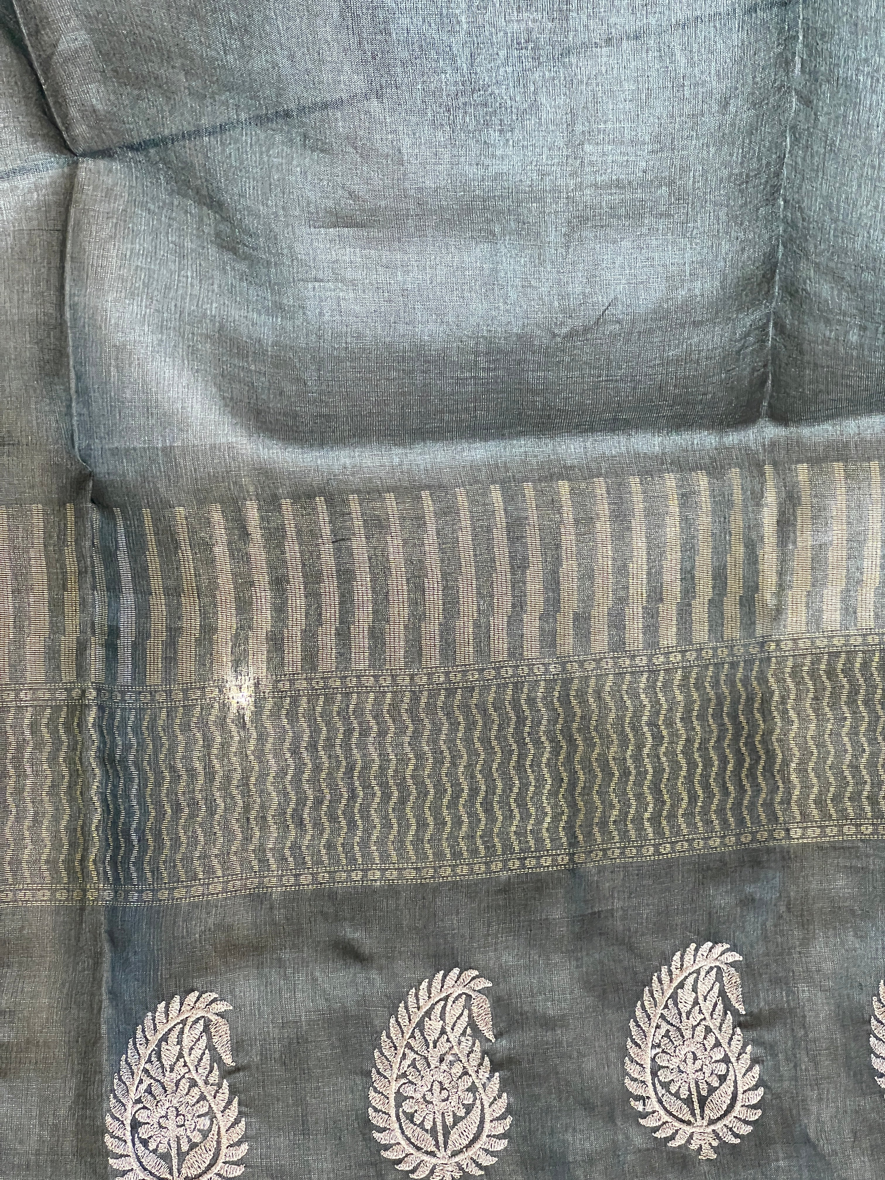 Double Border Detailed pure Tussar Saree | RGD892R