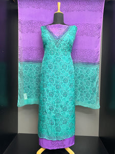 Screen Printed Organza Salwar Set | SF1244