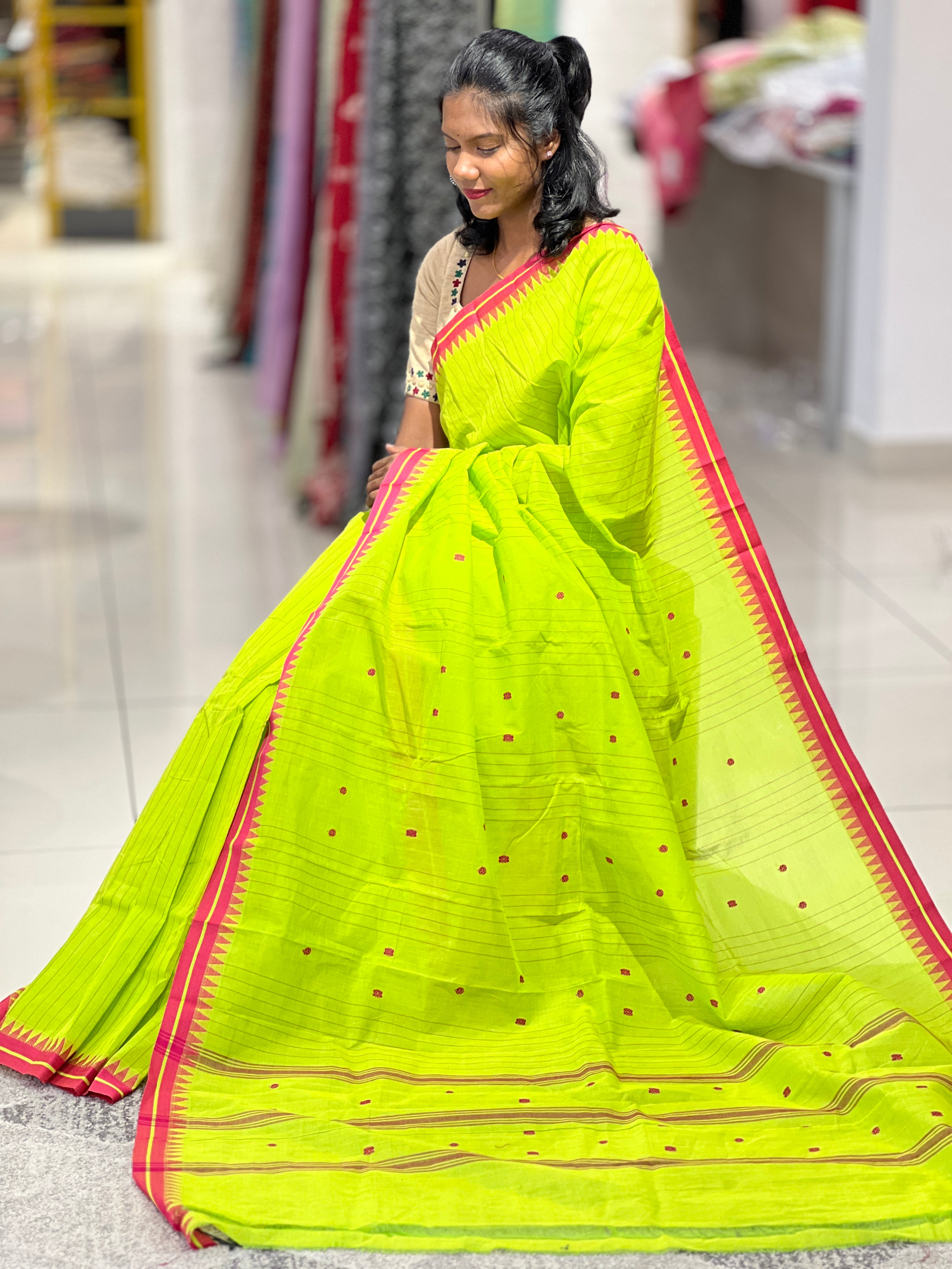 Traditional Kanchi Cotton Sarees | VR200