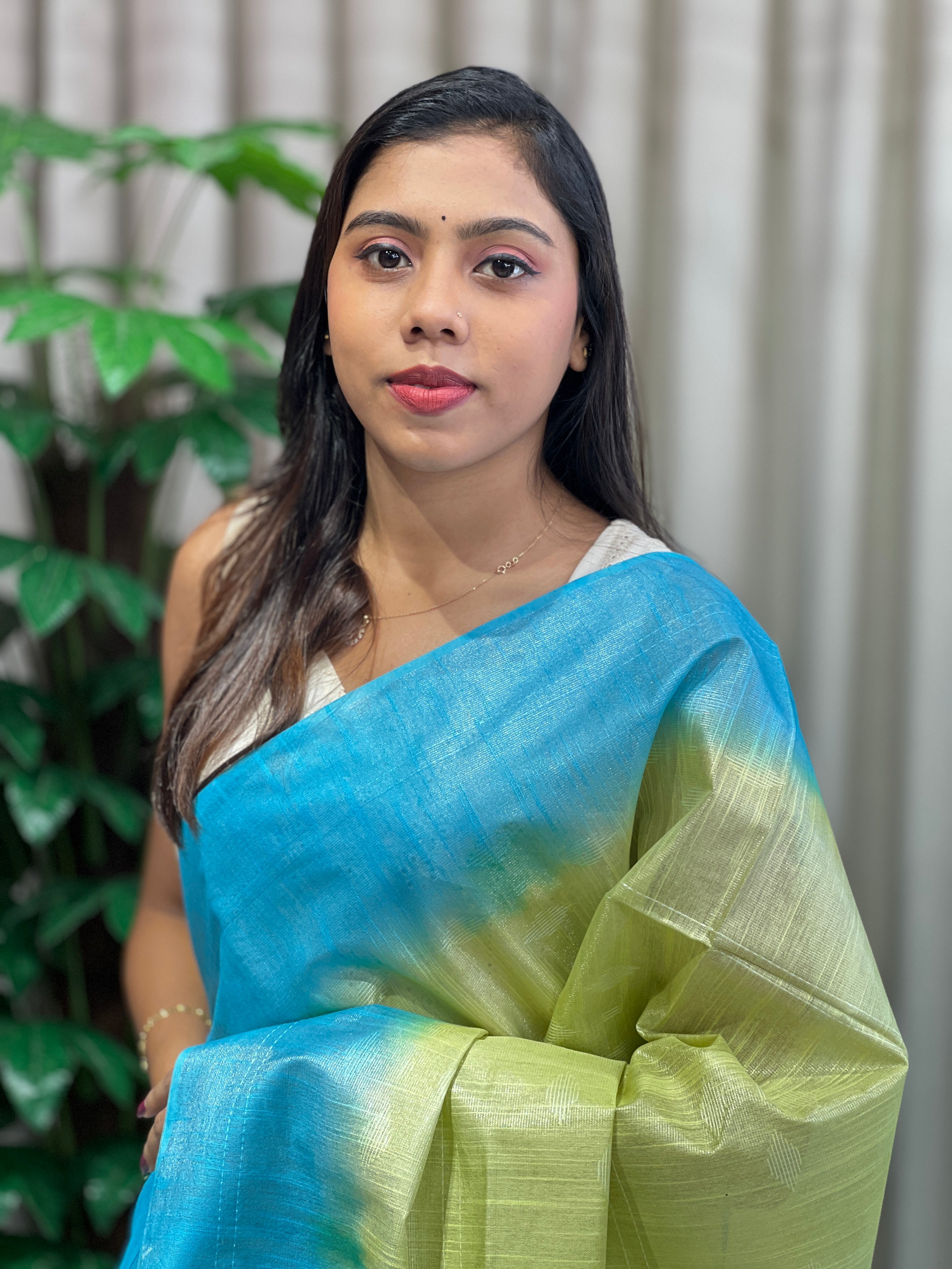 Thread Weaved Tussar Finish Saree | PF1141