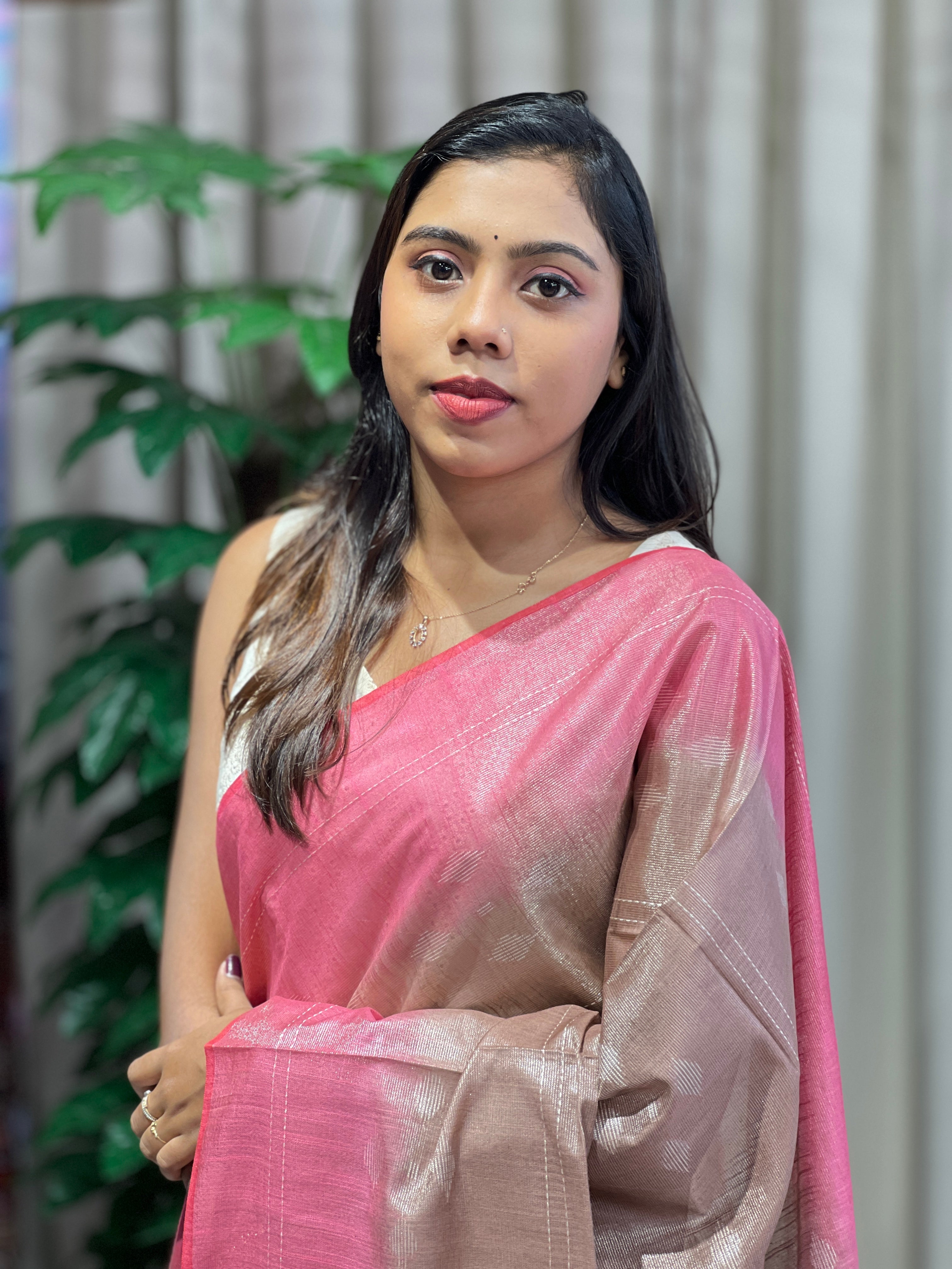 Thread Weaved Tussar Finish Saree | PF1143