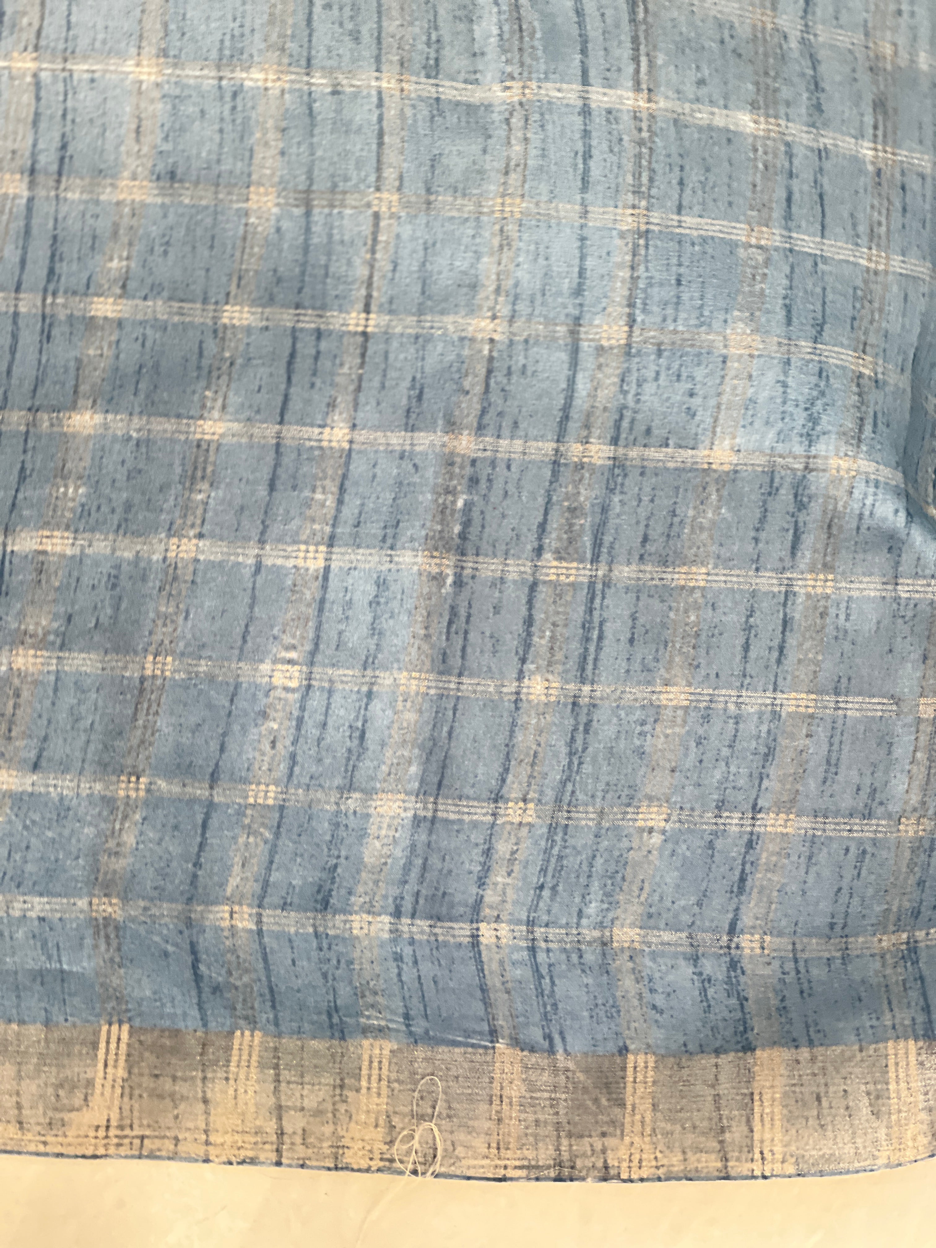 Machine Embroidery Semi Tussar Saree | SSN387